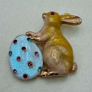 Little Brown Bunny Brooch Hippity Hop Hop